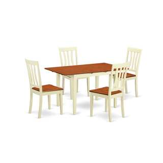 5-piece Kitchen Dinette Set with Dinette Table and 4 Dining Chairs