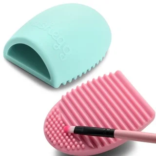 Zodaca Cosmetic Silicone Gel Brush Cleaner/ Washing Scrubber Finger Glove