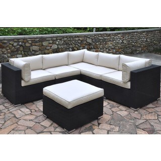 Soldeu Cream 6-piece Sectional Patio Sofa Set