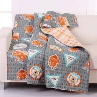 Greenland Home Fashions Camp Out Quilted Reversible Throw