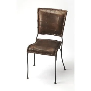 Butler Maverick Iron and Leather Side Chair