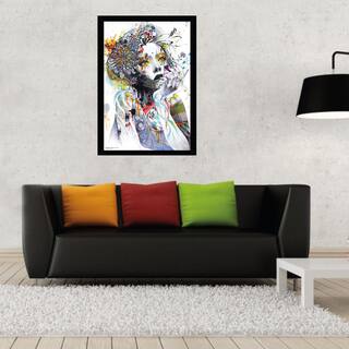 Multicolored Circulation Print With Contemporary Poster Frame