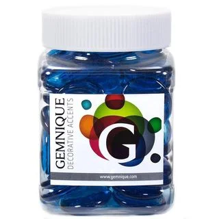 Geminique 48-ounce Jar of X-large Glass Gems