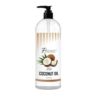 Pursonic 100-percent Pure Fractionated 16-ounce Coconut Oil for Massages, Therapeutic Recipes and Essential Oils