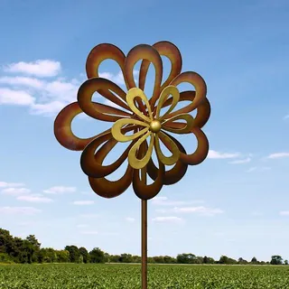 Iron Flower Spinning Windmill