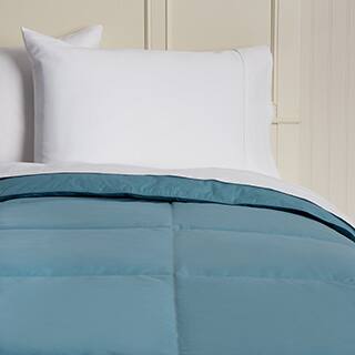 Hotel Madison Cotton Lightweight 15-inch Box Stitch Colored Down Comforter