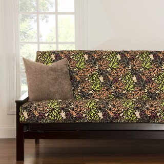 SIScovers Pressed Leaf Copper Full-size Futon Cover
