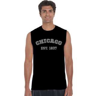 Los Angeles Pop Art Men's Chicago 1837 Cotton Sleeveless T-shirt