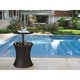 Keter Pacific Cool Bar Brown Wicker Outdoor Ice Cooler Table - Thumbnail 7