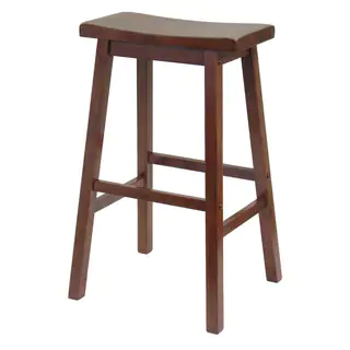 Link to Satori 29" Saddle Seat Bar Stool Antique Walnut - N/A Similar Items in Home Office Furniture