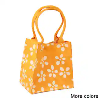 Saachi Indian Summer Tiny Tote Canvas Marigold Bag (India)