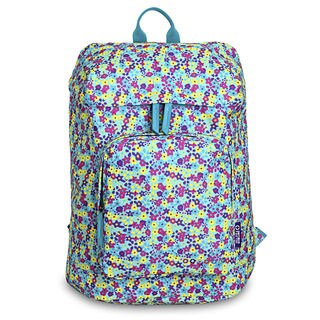 J World Eve Multicolor Polyester Floral Laptop Backpack