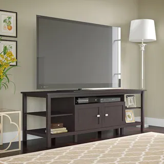 Bush Furniture Broadview Espresso Oak 75-inch TV Stand