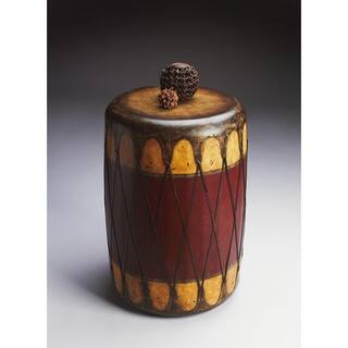Butler Leather Drum Table