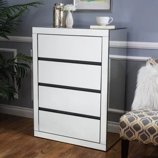 Christopher Knight Home Lada Hardwood 3-drawer Mirrored Cabinet