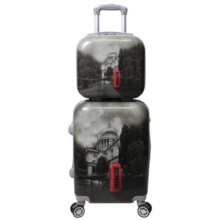World Traveler Destination Collection London 2-piece Carry-on Hardside Spinner Luggage Set