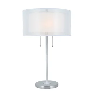 Nodin Silver Fabric Table Lamp