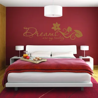 Style & Apply 'Dreams Are My Reality' Quotes and Sayings Vinyl Decal Sticker Mural Art Home Decor