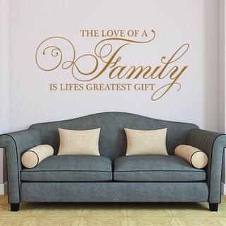 Style and Apply Family-themed Vinyl Wall Decal
