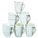 Certified International Elegance  Silver-plated Tapered Mugs with Assorted Designs (Pack of 6)
