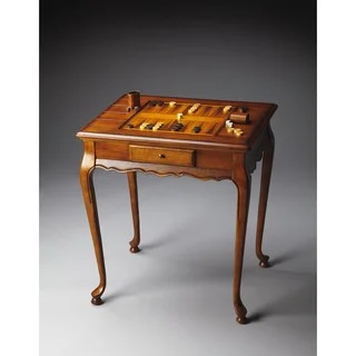 Butler Bannockburn 1694101 Olive Ash Burl Wood 29-inch x 22.5-inch x 31-inch Game Table