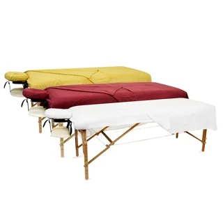 BodyChoice 3-piece Massage Table Natural Flannel Sheet Set
