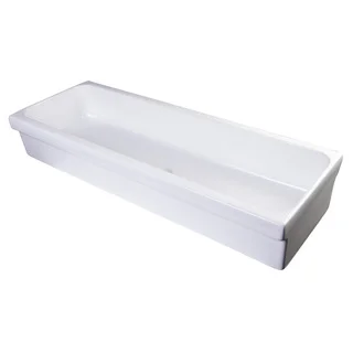 Alfi White Porcelain 48-inch Above-mount Bath Trough Sink