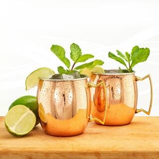 Copper/Stainless Steel 16-ounce Moscow Mule Mug (Set of 2)