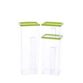 Kinetic GoGreen StackSmart 7-piece Rectangular Stackable Food Storage Container Set
