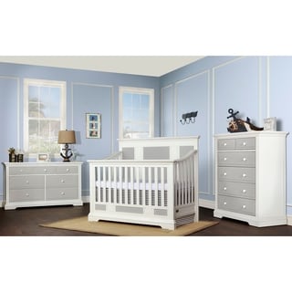 Evolur Parker Two-tone Wood 5-in-1 Convertible Crib