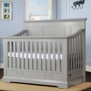 Evolur Parker Grey Wood 5-in-1 Convertable Crib