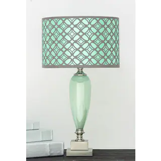 Casa Cortes Vanessa Glass and Fabric Table Lamp