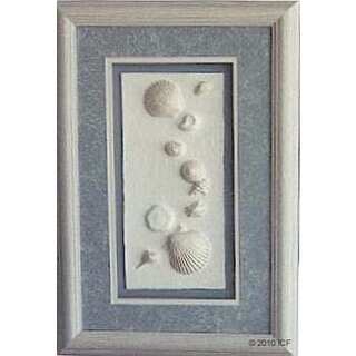 Cast Paper 'Beach Shells I' 12x18 Indoor or Outdoor Option Available