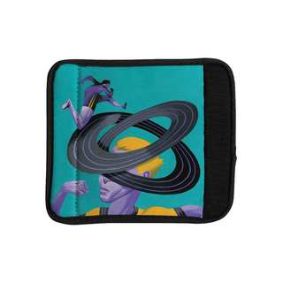 KESS InHouse Thomas Fuchs 'Runner's High' Teal Purple Luggage Handle Wrap