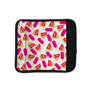 KESS InHouse Sreetama Ray 'Strawberry & Watermelon' Pink Red Luggage Handle Wrap