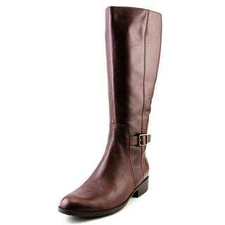 Cole Haan Women's Huntley Tall.Boot.WP Brown Leather Knee-high Boots