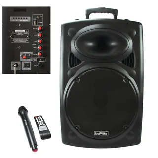 beFree Sound 15-inch Bluetooth-powered Portable PA Speaker
