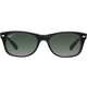 Ray-Ban RB 2132 901 New Wayfarer Black Plastic Sunglasses with Green Polarized Lens - Thumbnail 1
