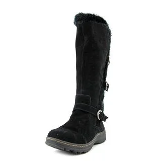 Baretraps Women's Ayden Black Suede Mid-calf Boots