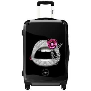 iKase Coco Lips 20-inch Fashion Hardside Carry-on Spinner Suitcase