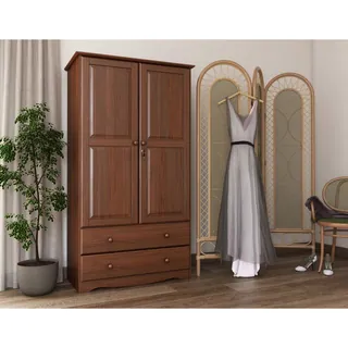 Palace Imports Multicolor Solid Pine Smart Customizable Wardrobe