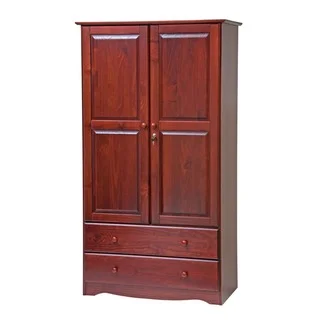 Palace Imports Multicolor Solid Pine Smart Customizable Wardrobe