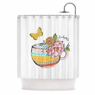 KESS InHouse Jennifer Rizzo 'Tea Cup Vase' Shower Curtain (69x70)
