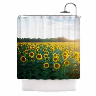 KESS InHouse Chelsea Victoria 'Sunflower Fields' Shower Curtain (69x70)