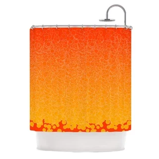 KESS InHouse Frederic Levy-Hadida 'Bubbling Red' Shower Curtain (69x70)