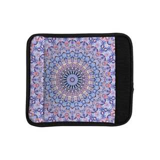 KESS InHouse Iris Lehnhardt 'Summer Lace II' Circle Purple Luggage Handle Wrap