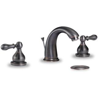 iSpring #L8315ORB Oil-rubbed Bronze Brass 2-handle 3-hole Contemporary Bathroom Basin Faucet