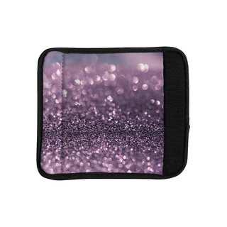 KESS InHouse Debbra Obertanec 'Lavender Sparkle' Purple Glitter Luggage Handle Wrap