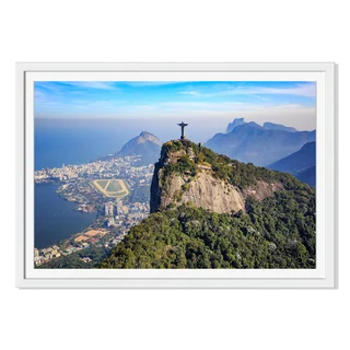 F11Photo 'Christ The Redeemer And Rio De Janeiro 'Framed Paper