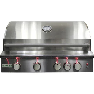 Hanover Grills Stainless Steel 40-inch 5-burner Natural Gas Built-in Grill